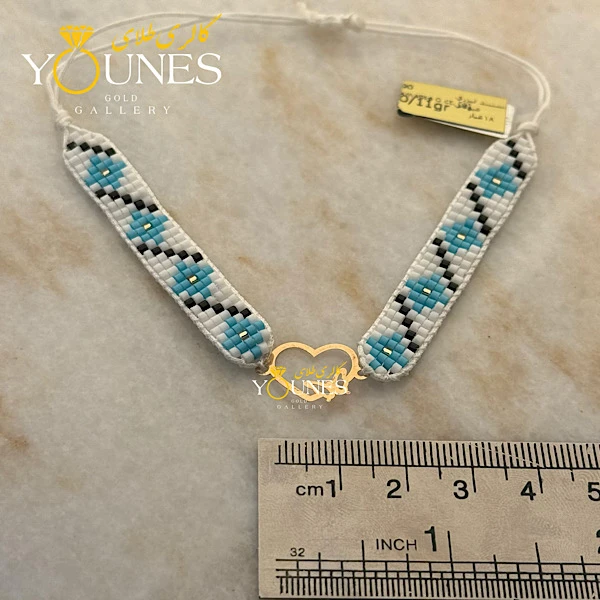 دستبند میوکی قلب پروانه ای طلا